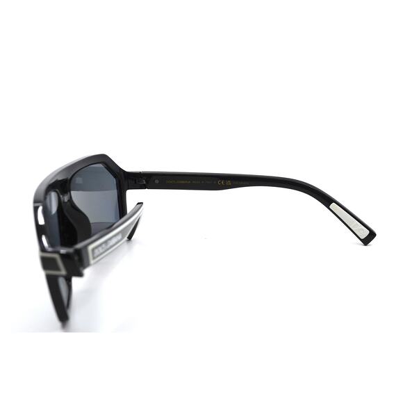 NEW DOLCE & GABBANA DG6176 BLACK DARK GREY POLARIZED SUNGLASSES AUTHENTIC ITALY - Picture 7 of 14